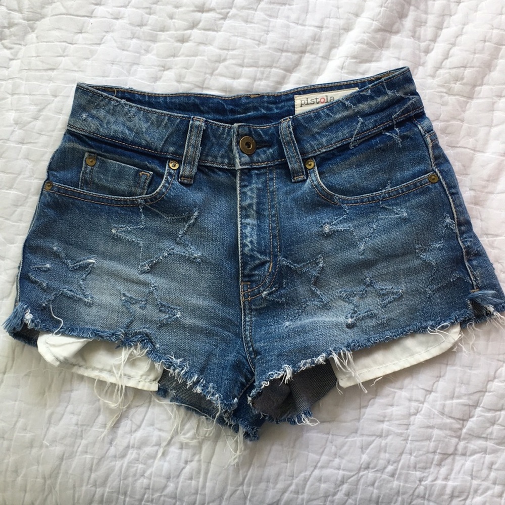 Denim shorts